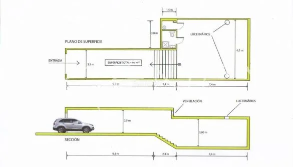 Local comercial de 90 m² con acceso para coches