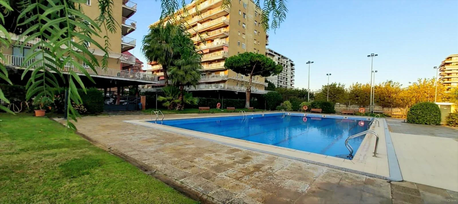 Reformed seafront penthouse with pool