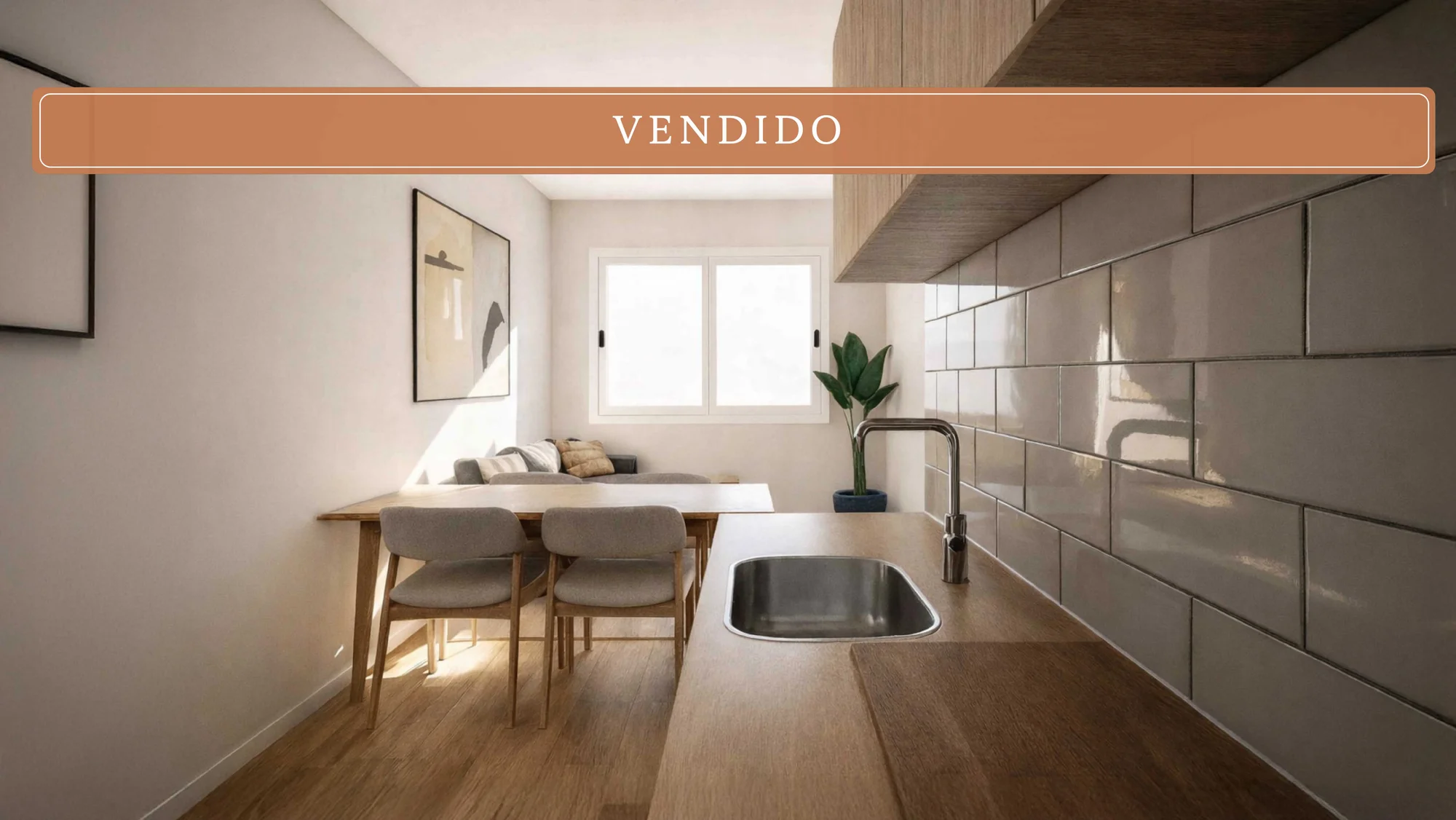 Piso reformado en Sants, dos dormitorios