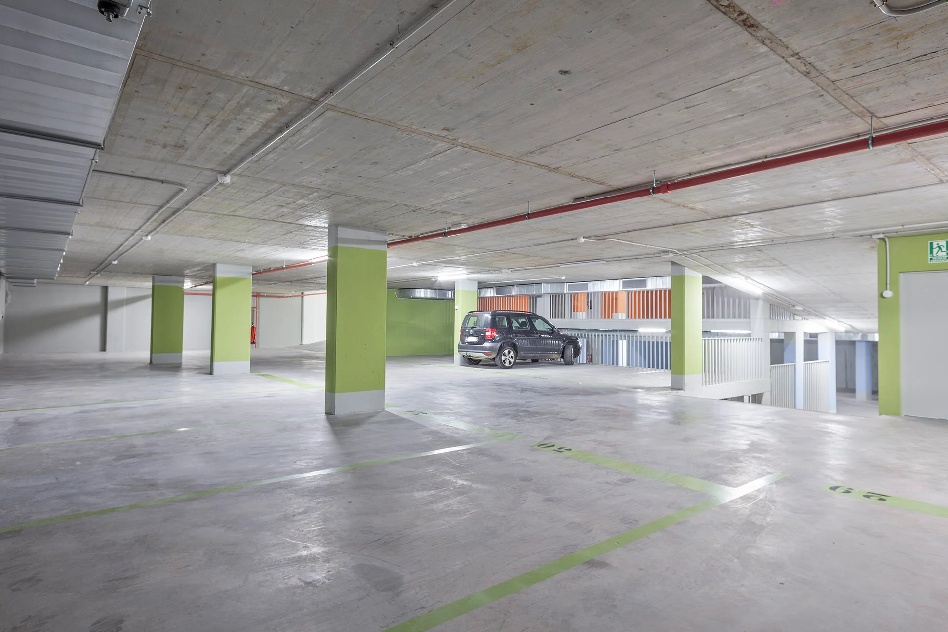 Car parking spaces near new Metro