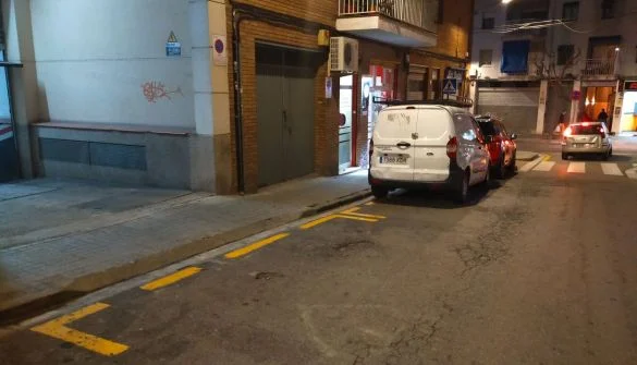 Plaza de moto en Rocafonda, Mataró