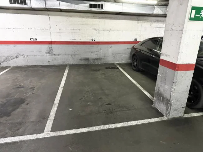 Plaza de parking en el centro de Mataró
