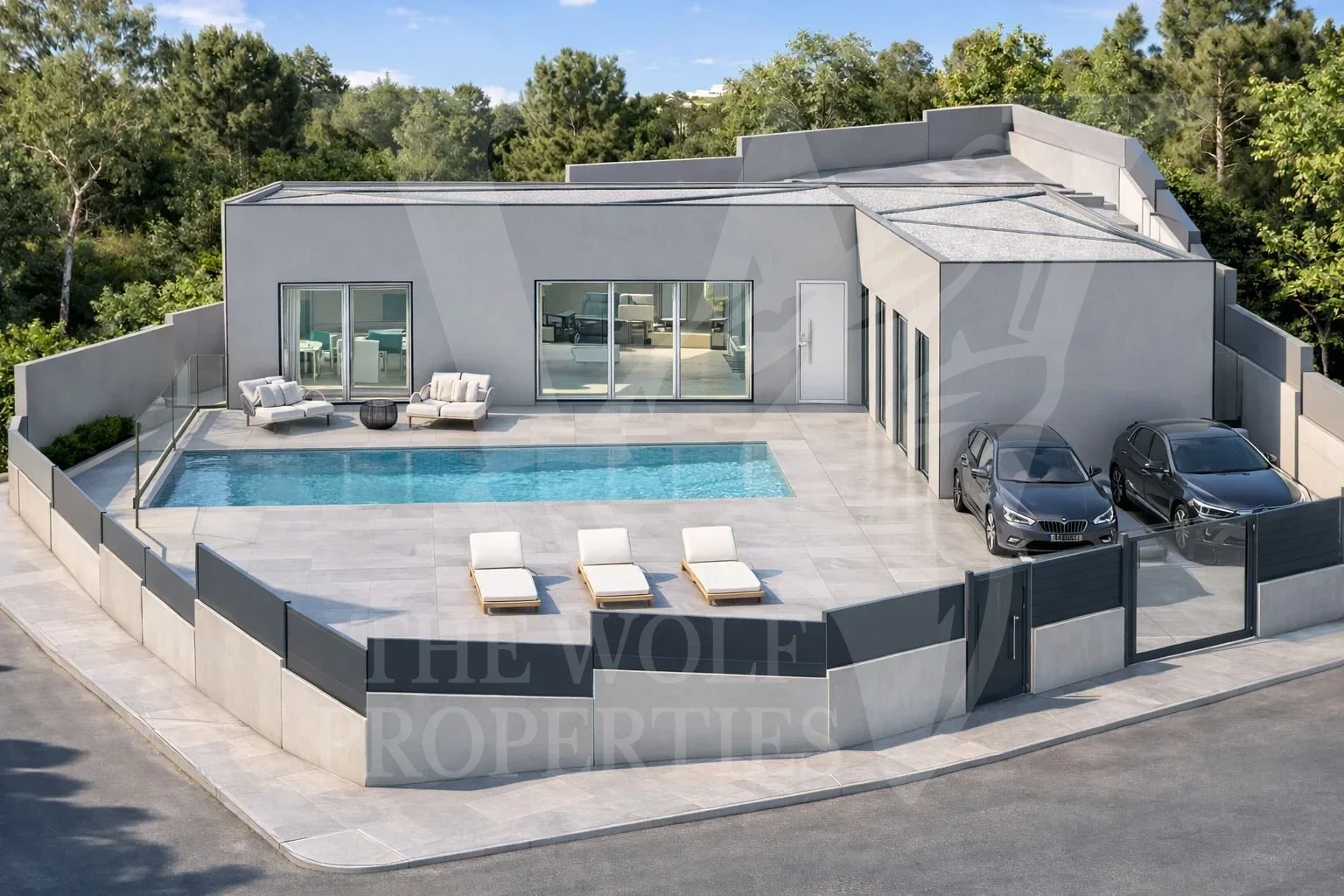 New-build house with 785 m² plot