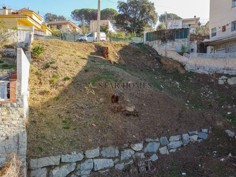 Parcela edificable en Dosrius con vistas