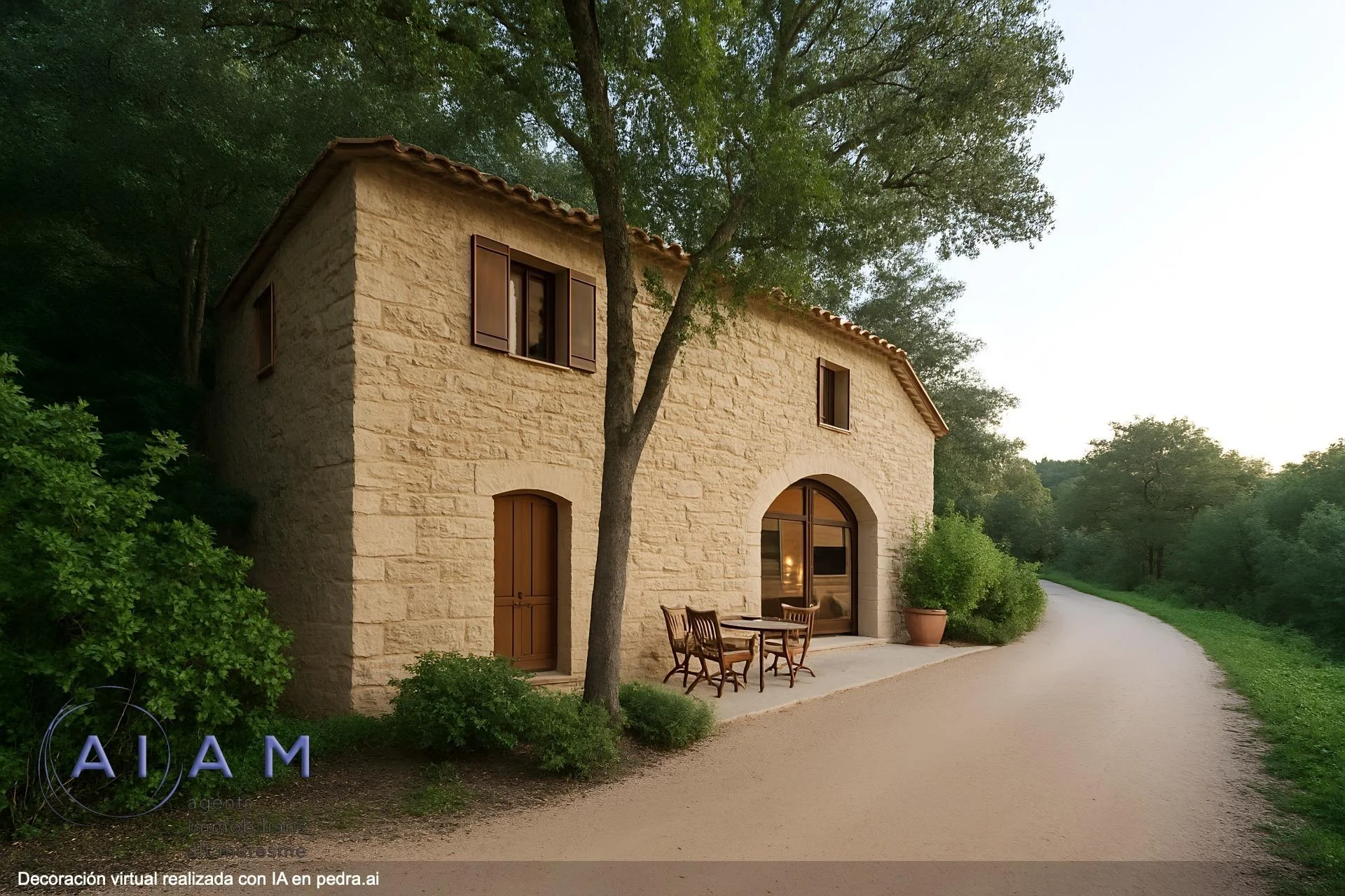 Large farmhouse with extensive land