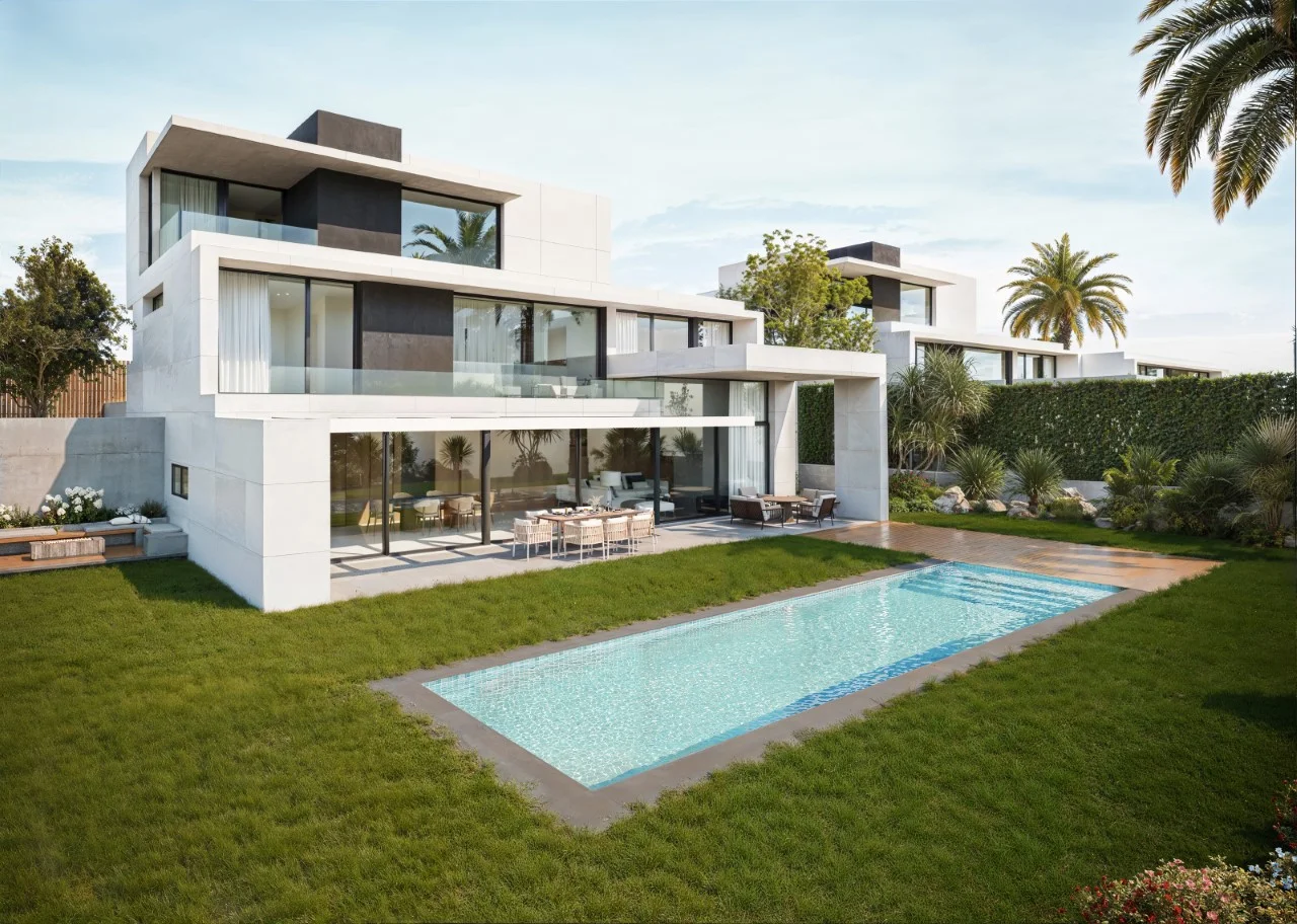 Two new-build homes near beach