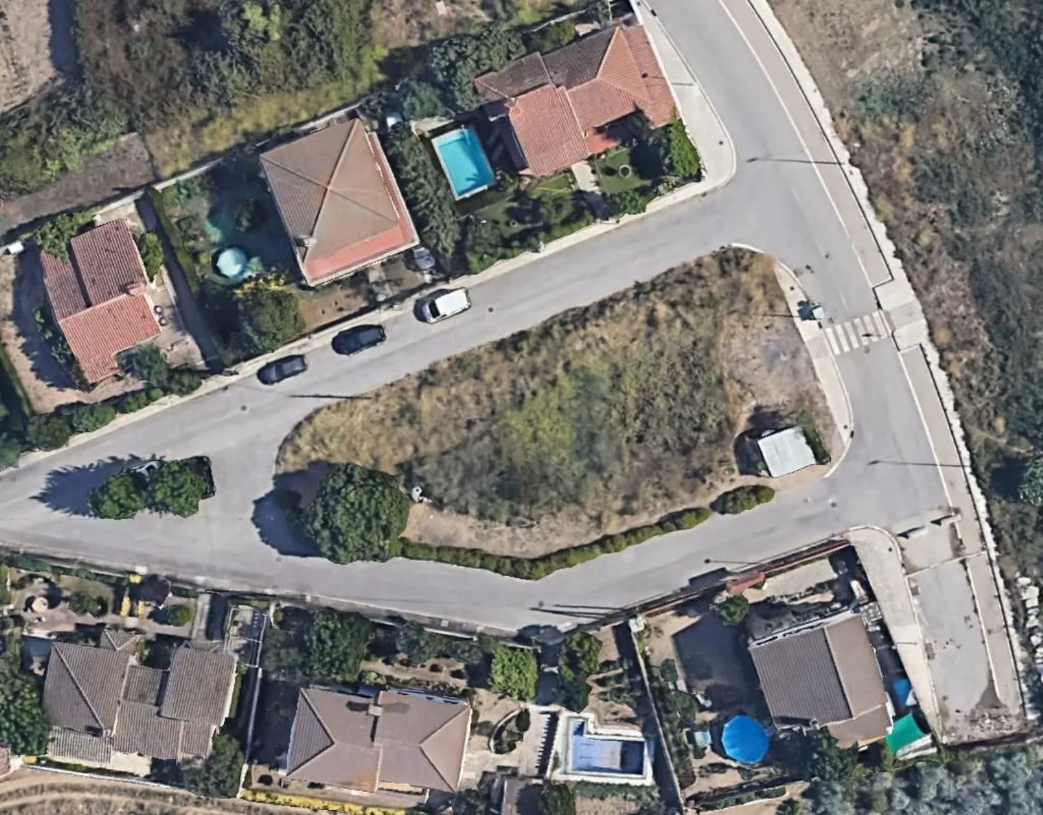Urban plot near Santa Susanna beach