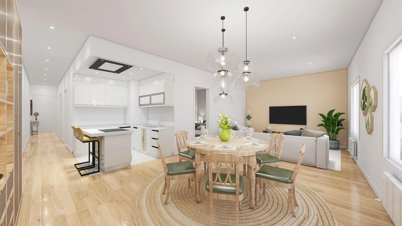 Renovated Barcelona flat, three bedrooms