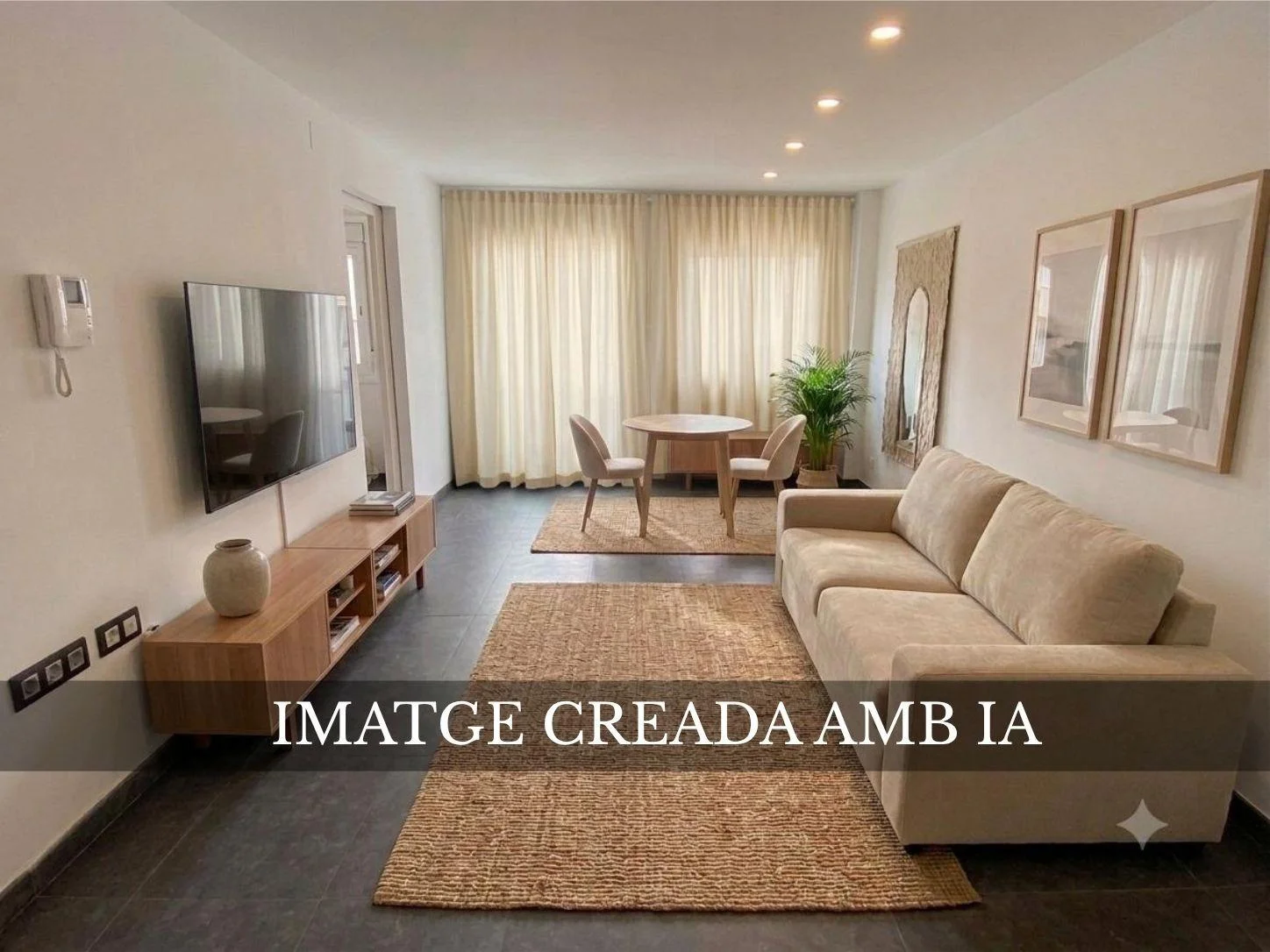 Bright Cerdanyola flat, three bedrooms