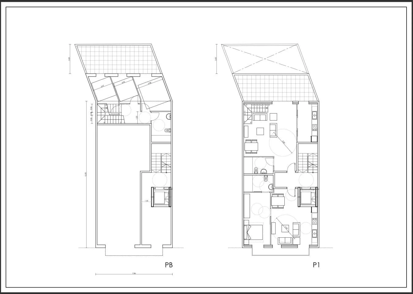 Central urban plot near beach