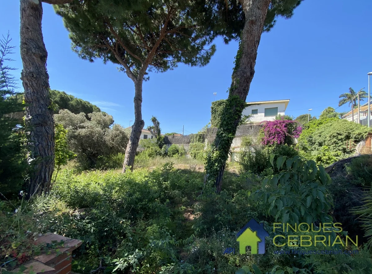 Parcela edificable de 648 m² en Alella