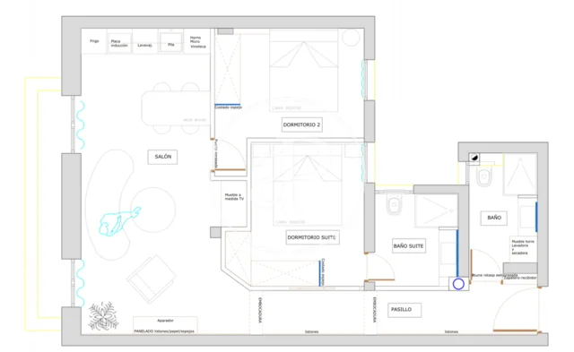80 m² flat renovation in Goya