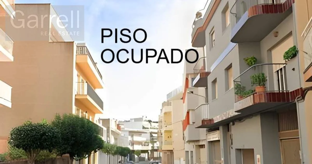 Piso ocupado de 3 habitaciones en Blanes