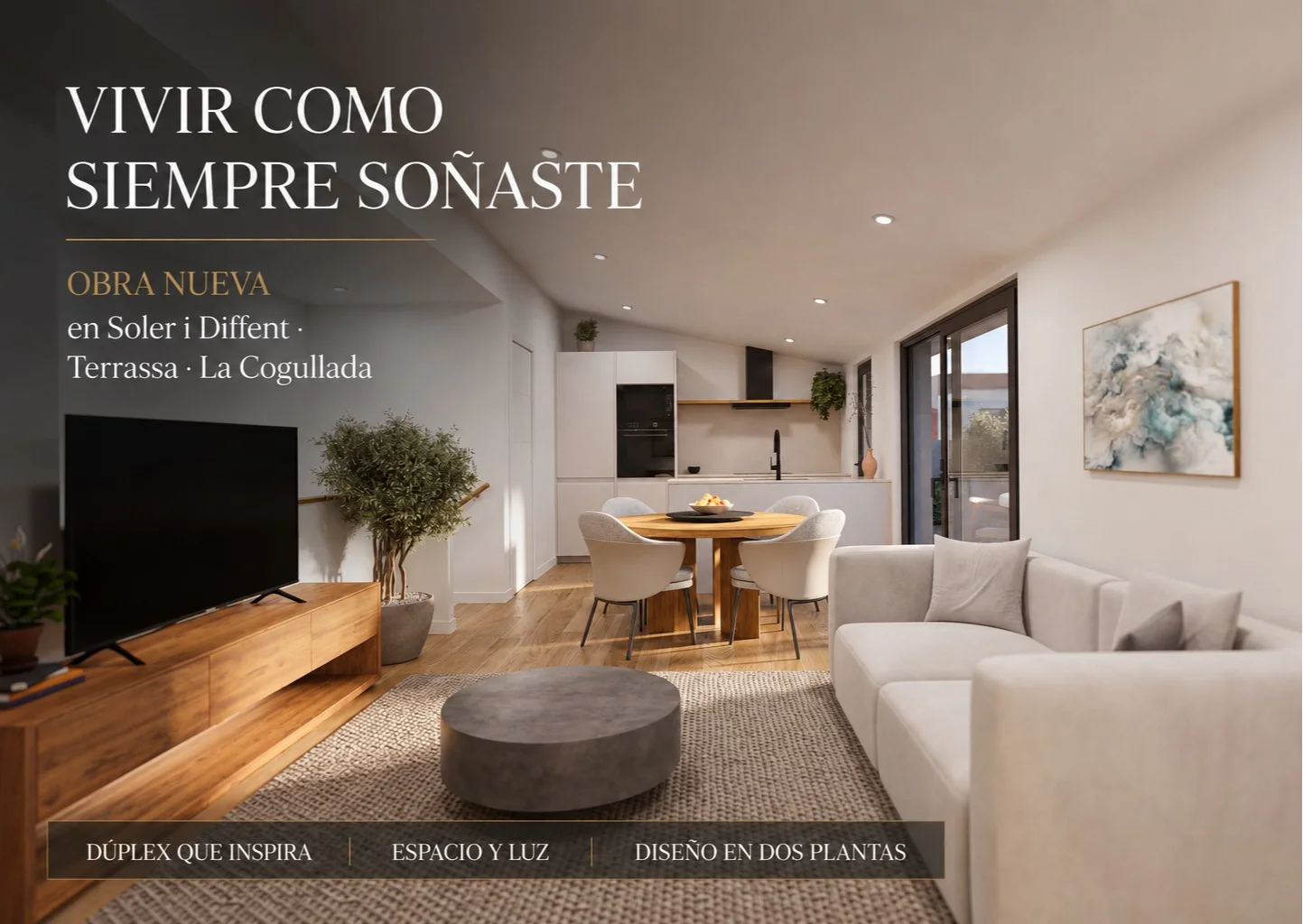 Dúplex de obra nueva con terraza privada