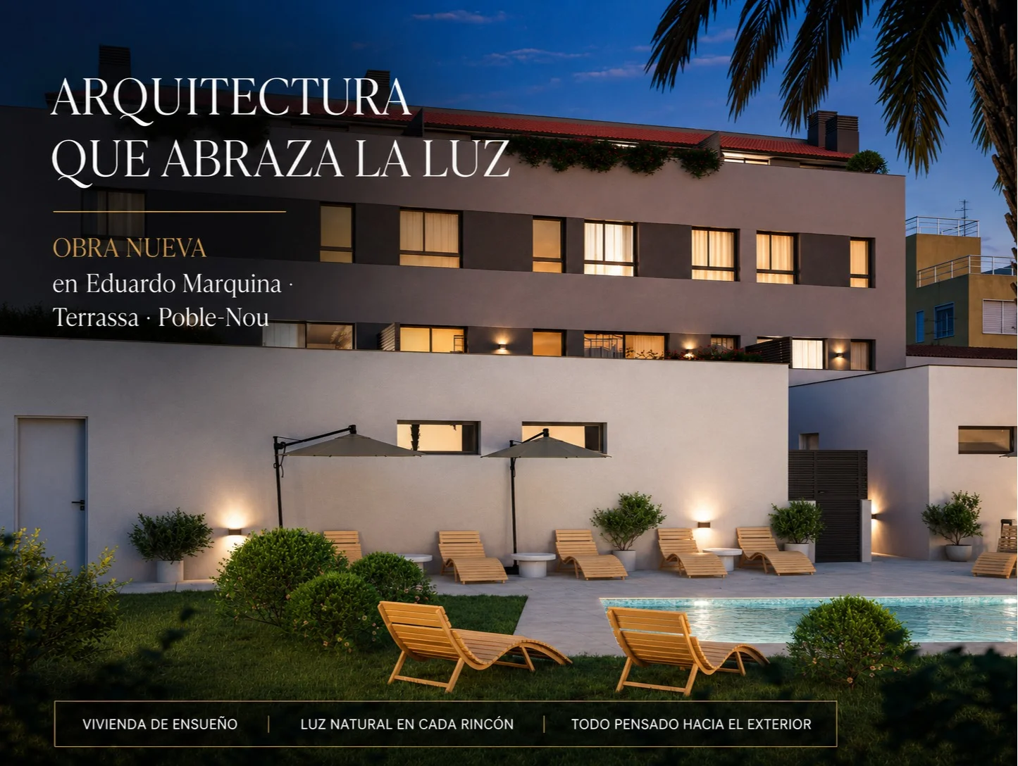 New-build Terrassa flat, 3 bedrooms