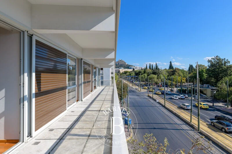 Athens office with garden views