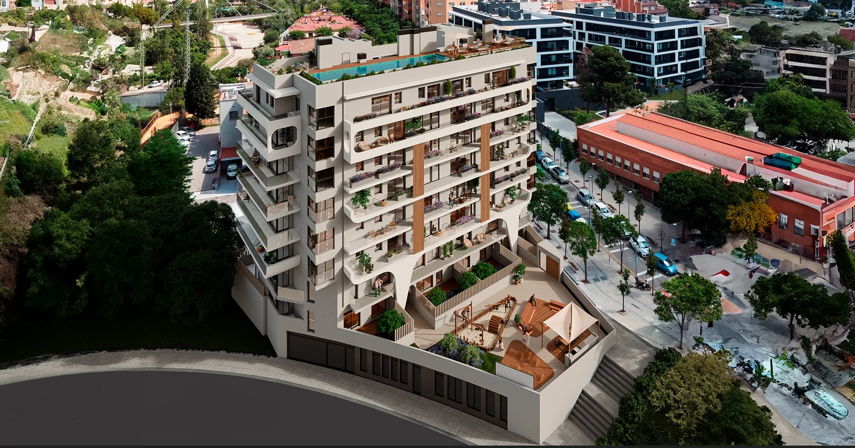 New Esplugues development, 49 homes