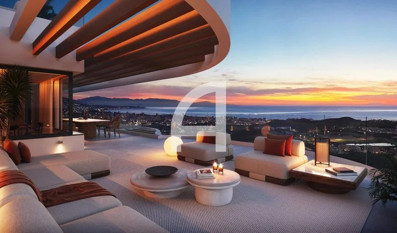 New Mijas apartment with sea views