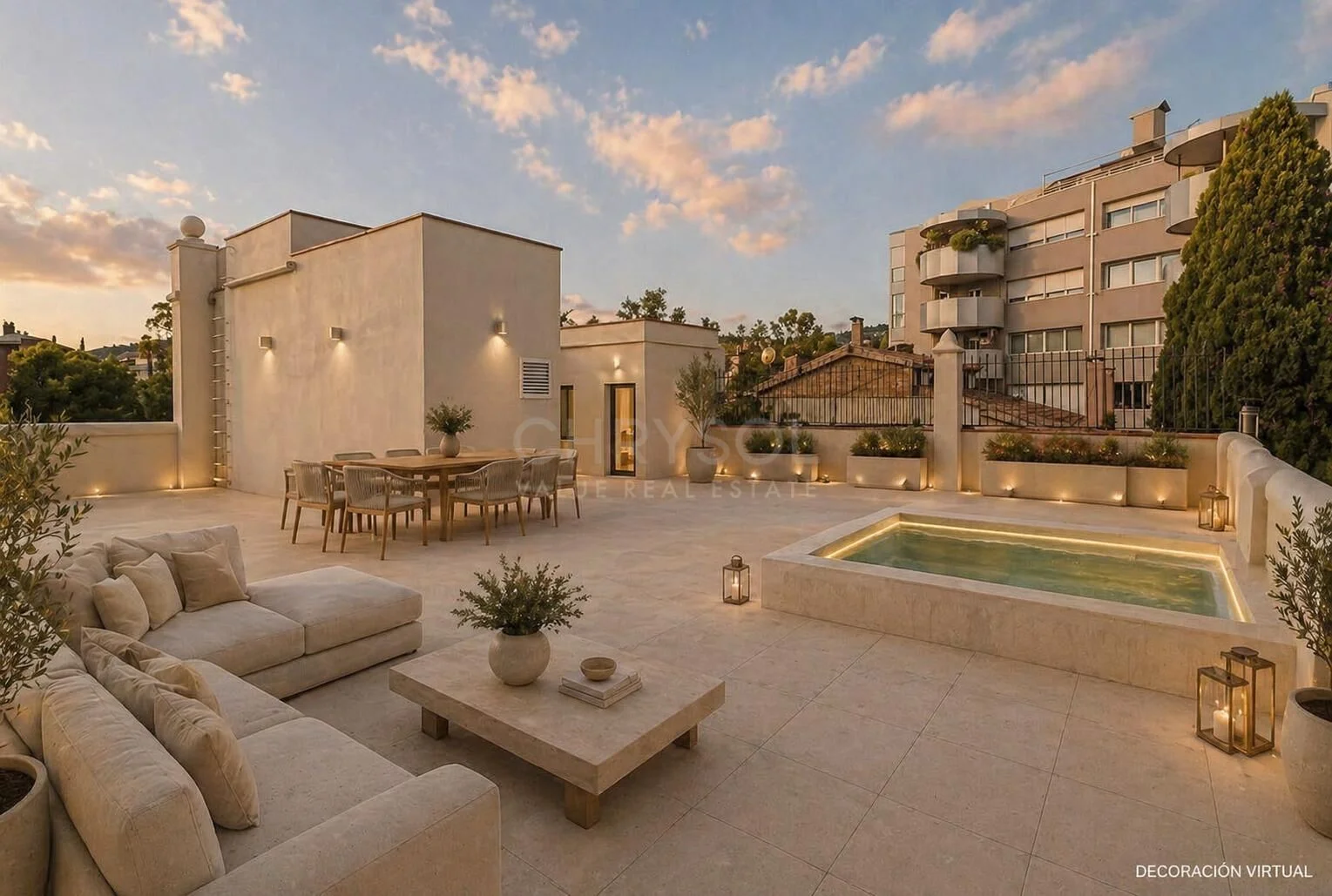 Tres Torres penthouse with 180m² terrace