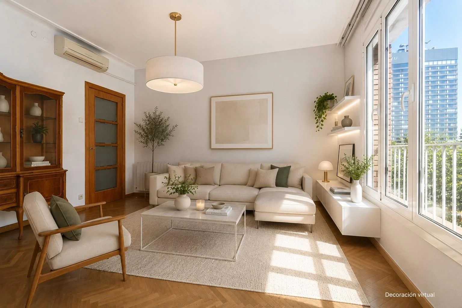 Piso luminoso en Sants, cuatro habitaciones