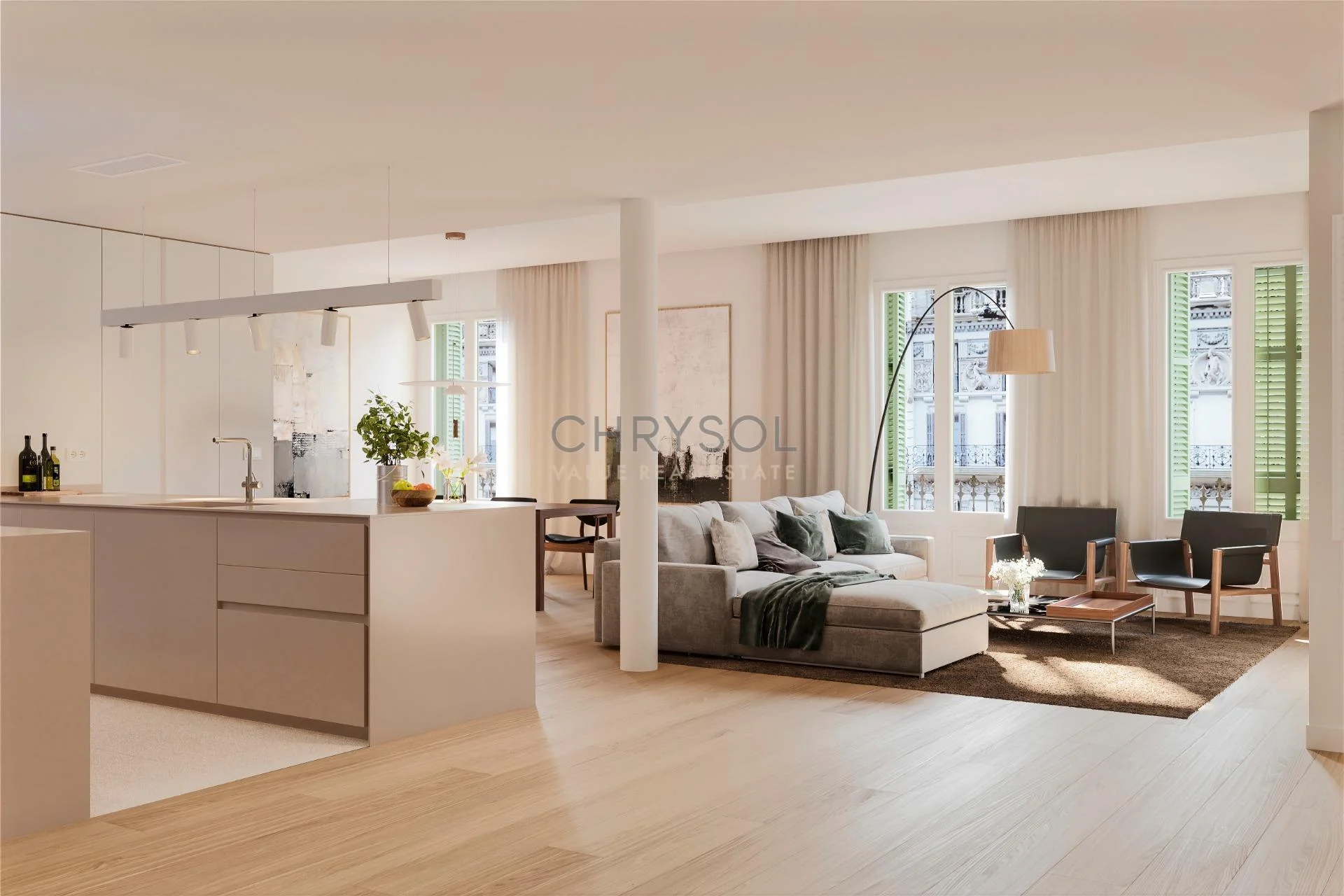 New-build Eixample two-bedroom flat