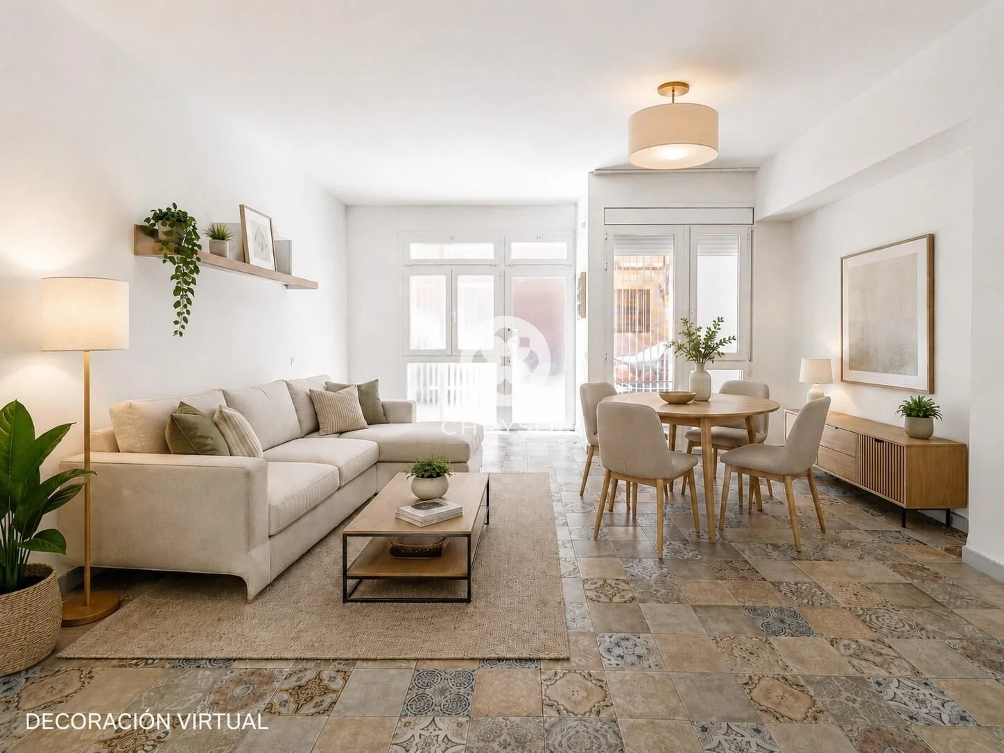 Planta baja reformada en Horta, un dormitorio