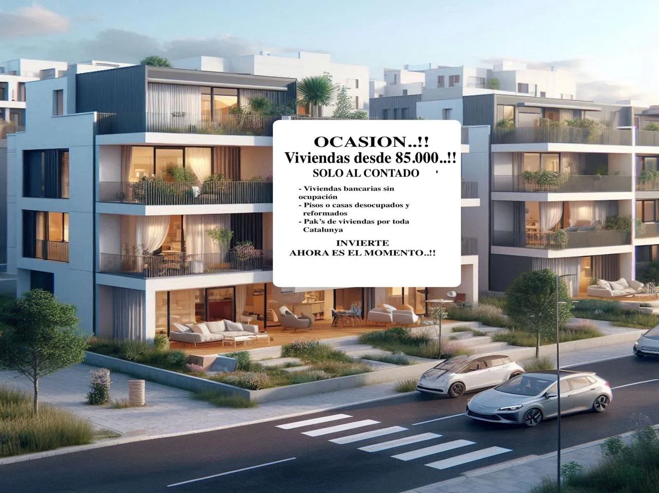 Bank-repossessed 3-bed flat, 70 m2, Barcelona province