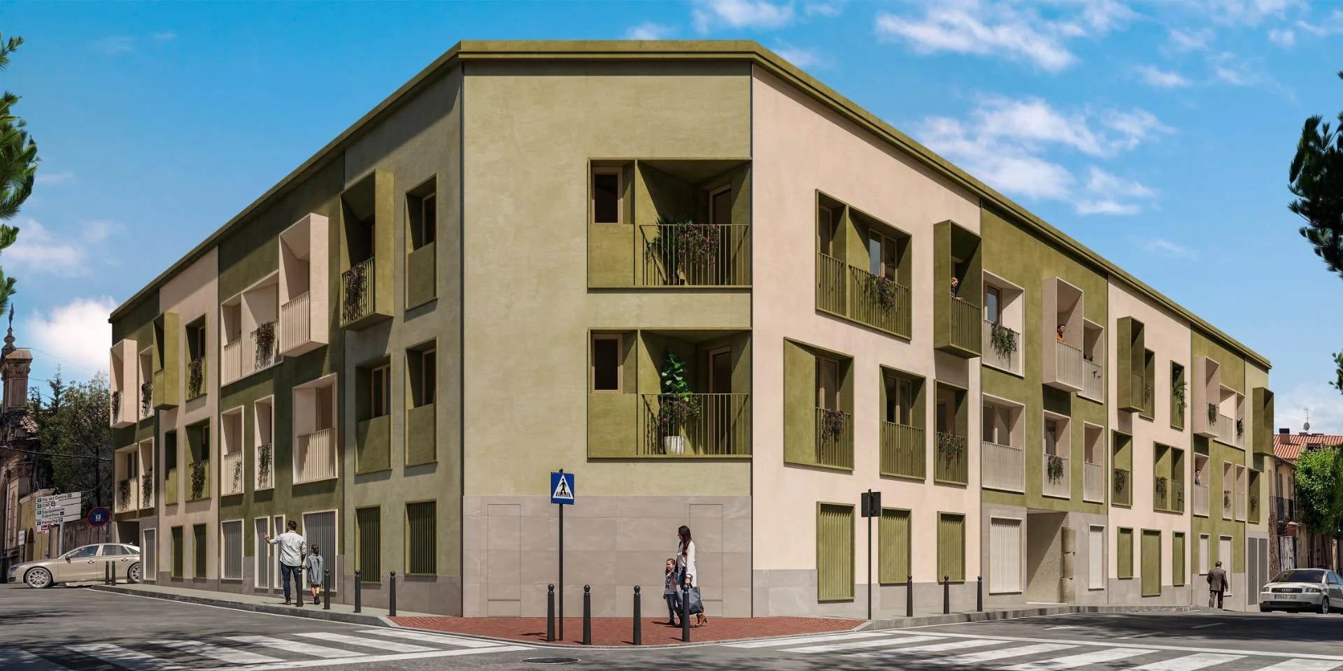 Off-plan two-bedroom ground-floor flat in Castellar