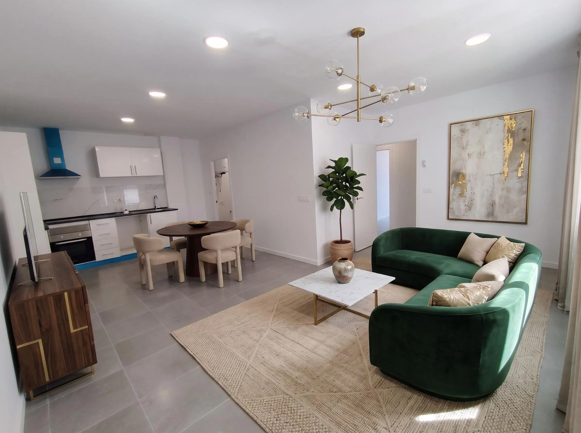 Planta baja nueva de 3 habitaciones en Sabadell