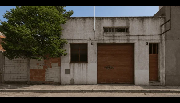 Urban plot with existing warehouse, Sabadell