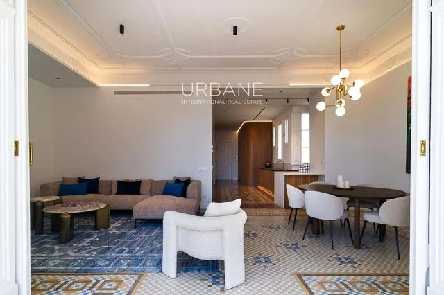 Apartamento refinado en Barcelona, tres dormitorios