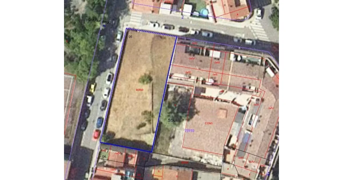 Terreno residencial urbano con 990 m² edificables