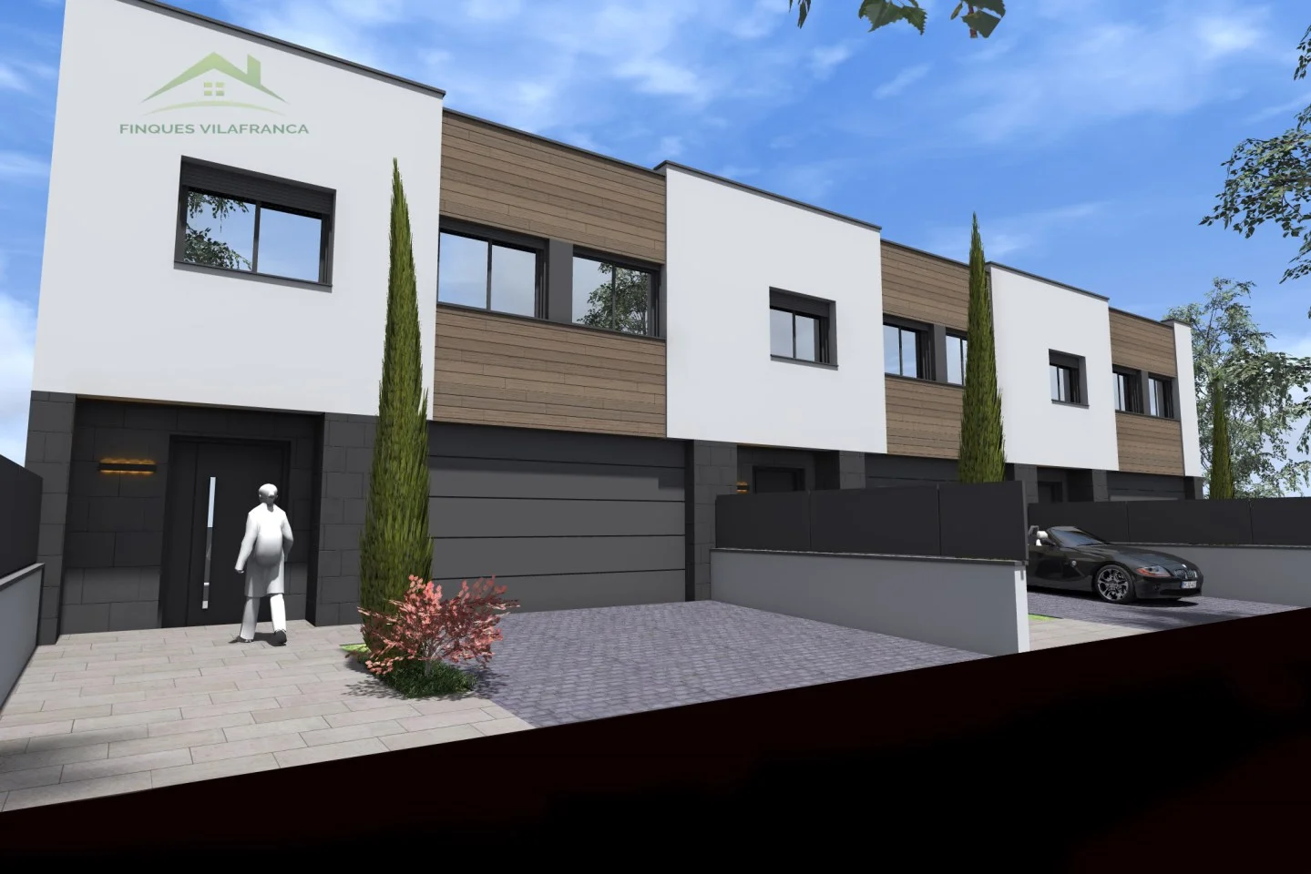 Casa sobre plano cerca de Vilafranca, cuatro dormitorios