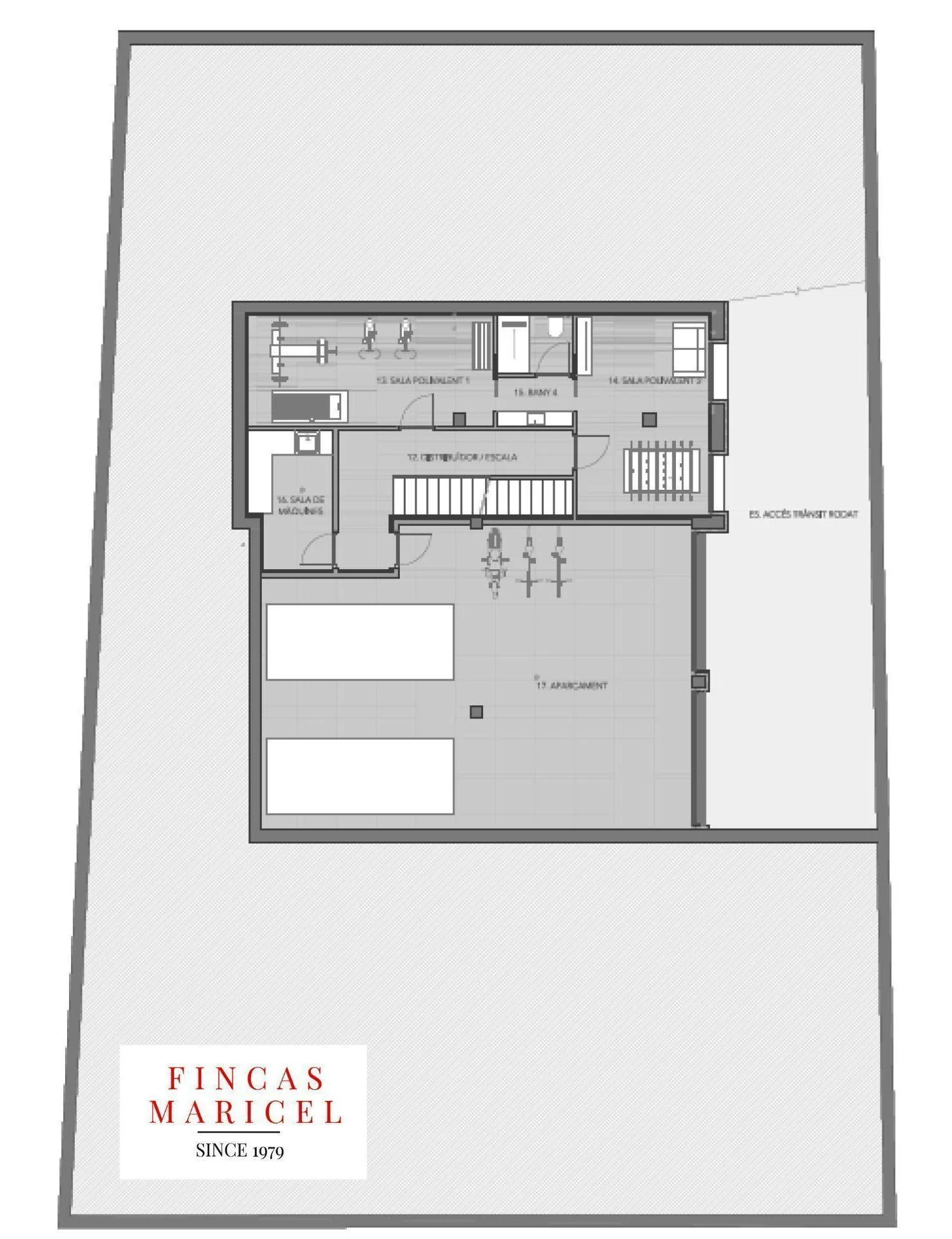 Urban plot in Sitges with project