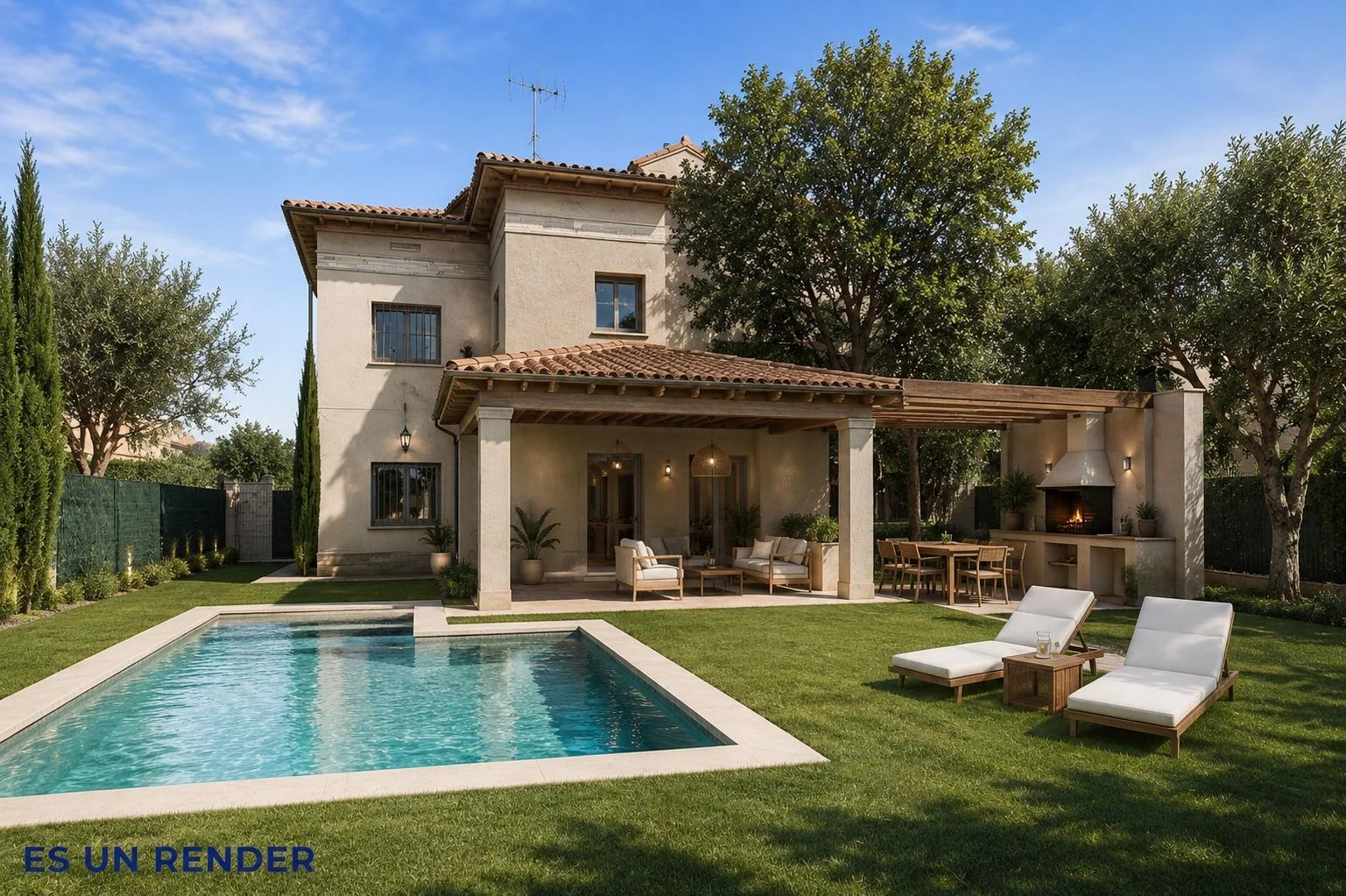 Casa esquinera con jardín de 492 m²
