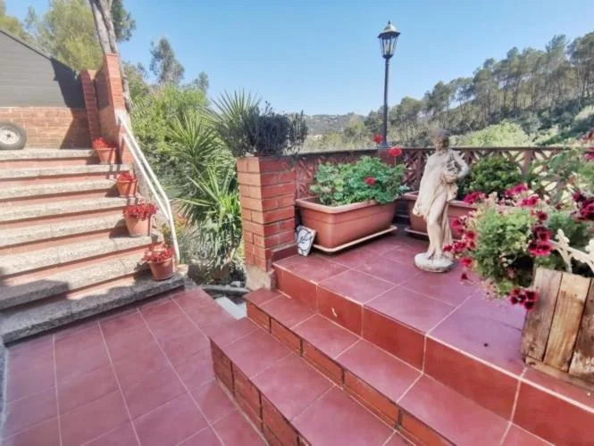 Reformed house with pool and garden