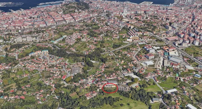 Parcela urbana en Vigo, 6.854 m²