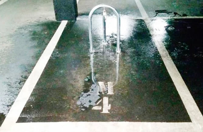 Motorcycle parking space in San Isidro