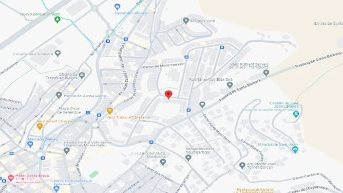 Garaje céntrico en Blanes con una plaza