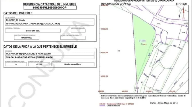 Suelo residencial en proindiviso en Taracena