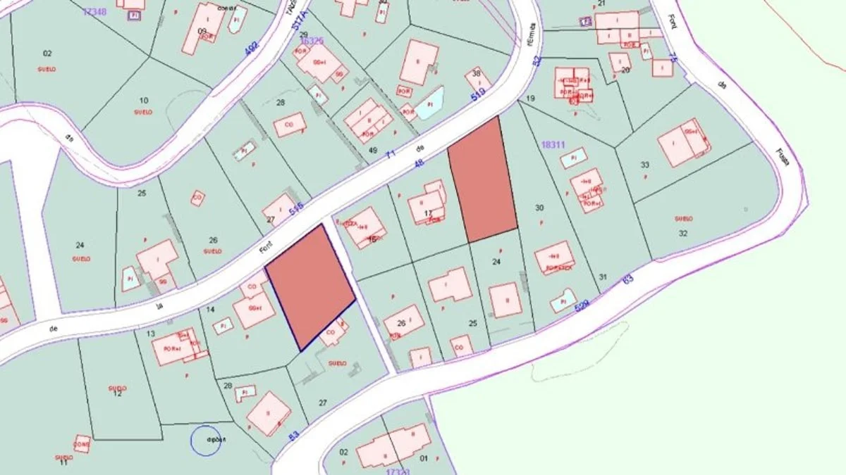Urban plot in Castell de Montbui