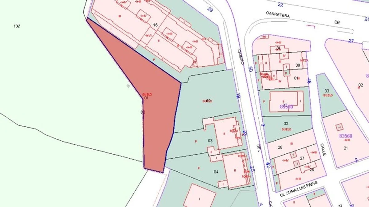 Parcela urbana residencial de 967 m² en Carboneras
