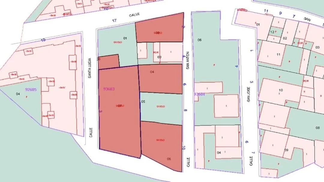 Parcela urbana con 630 m² edificables