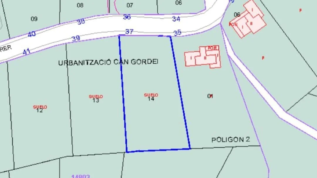 Solar urbano residencial en Bisbal