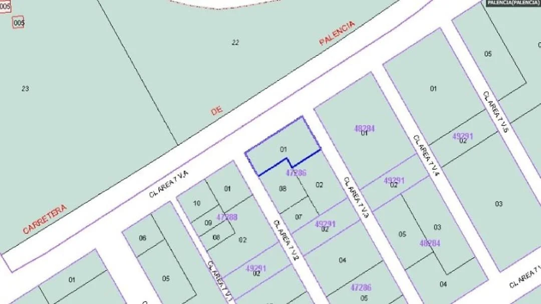 Terreno urbanizable en Palencia, 894 m²