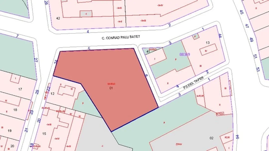 Urban Palamós development plot, 1,618 m²