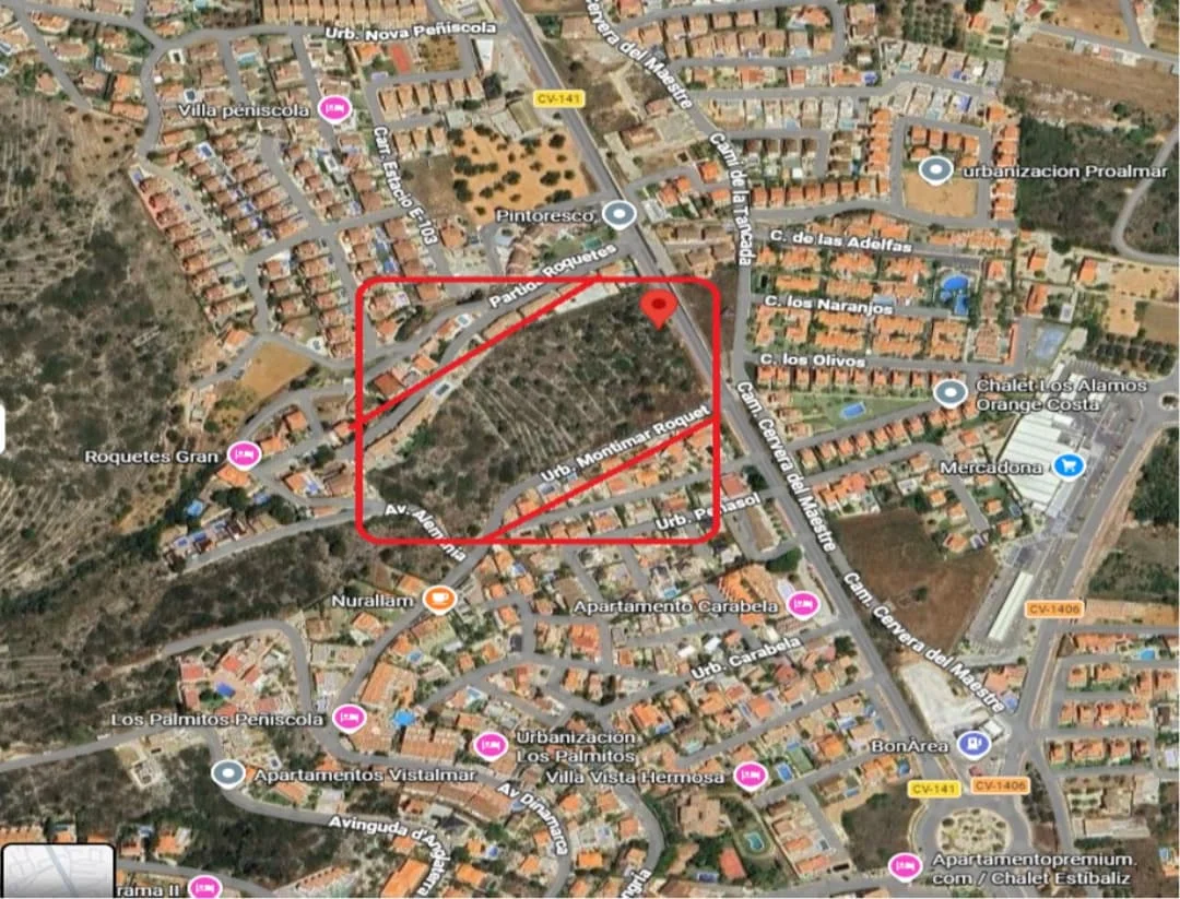 Urban Peñíscola plot, 5,900 m² buildability