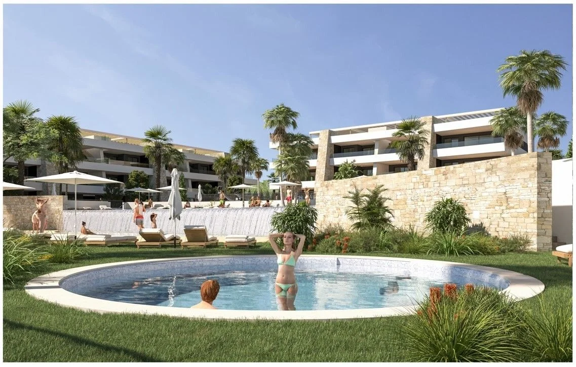 Apartamento nuevo en resort de golf, 3 dormitorios