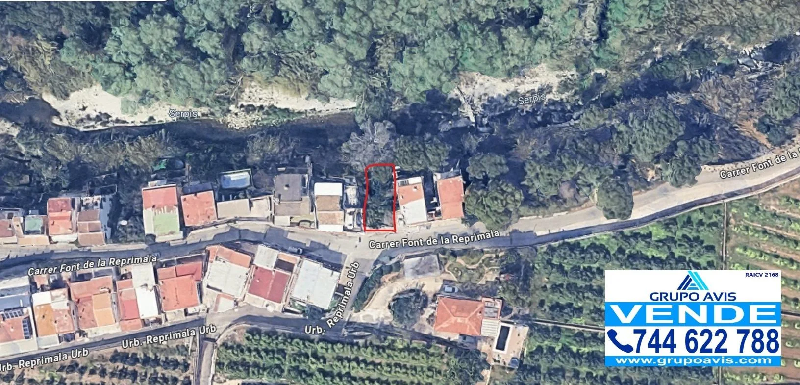 Parcela urbana en La Reprimala, 275 m²