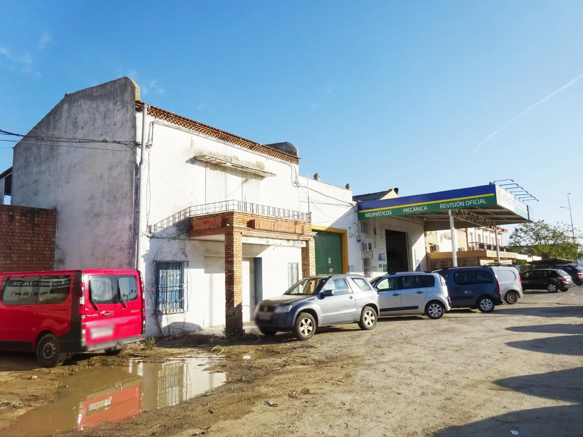 Industrial site with mixed buildings